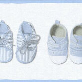 Frise Little Shoes Border - Bleu - Albany. Cliquez pour en savoir plus et lire la description.