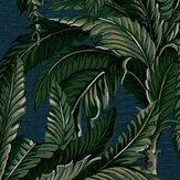 Daintree Palm Wallpaper - Midnight - by Graham & Brown. Click for more details and a description.