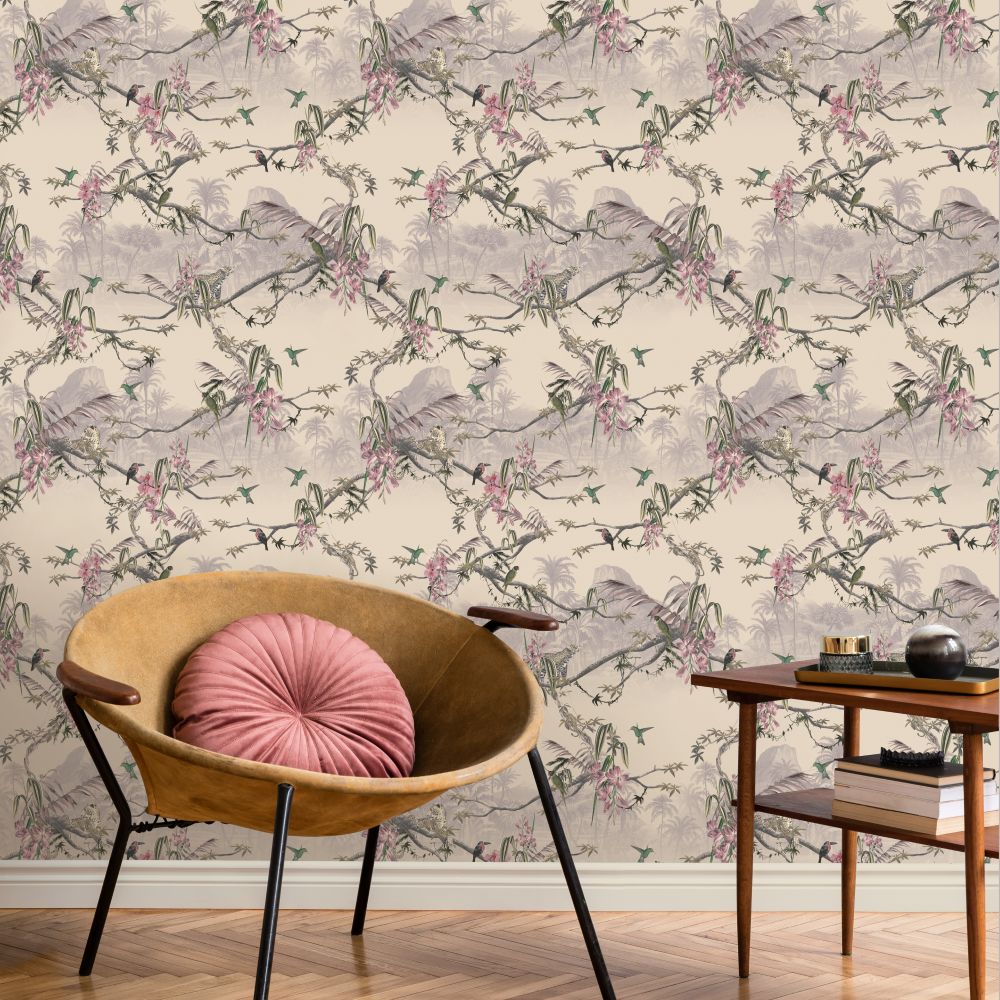 Hibiscus Wallpaper - Blush - by Ted Baker
