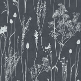 Dried Florals Wallpaper - Ink - by Eijffinger. Click for more details and a description.