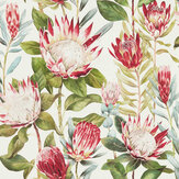 King Protea Wallpaper - Bengal / Artichoke - by Sanderson. Click for more details and a description.