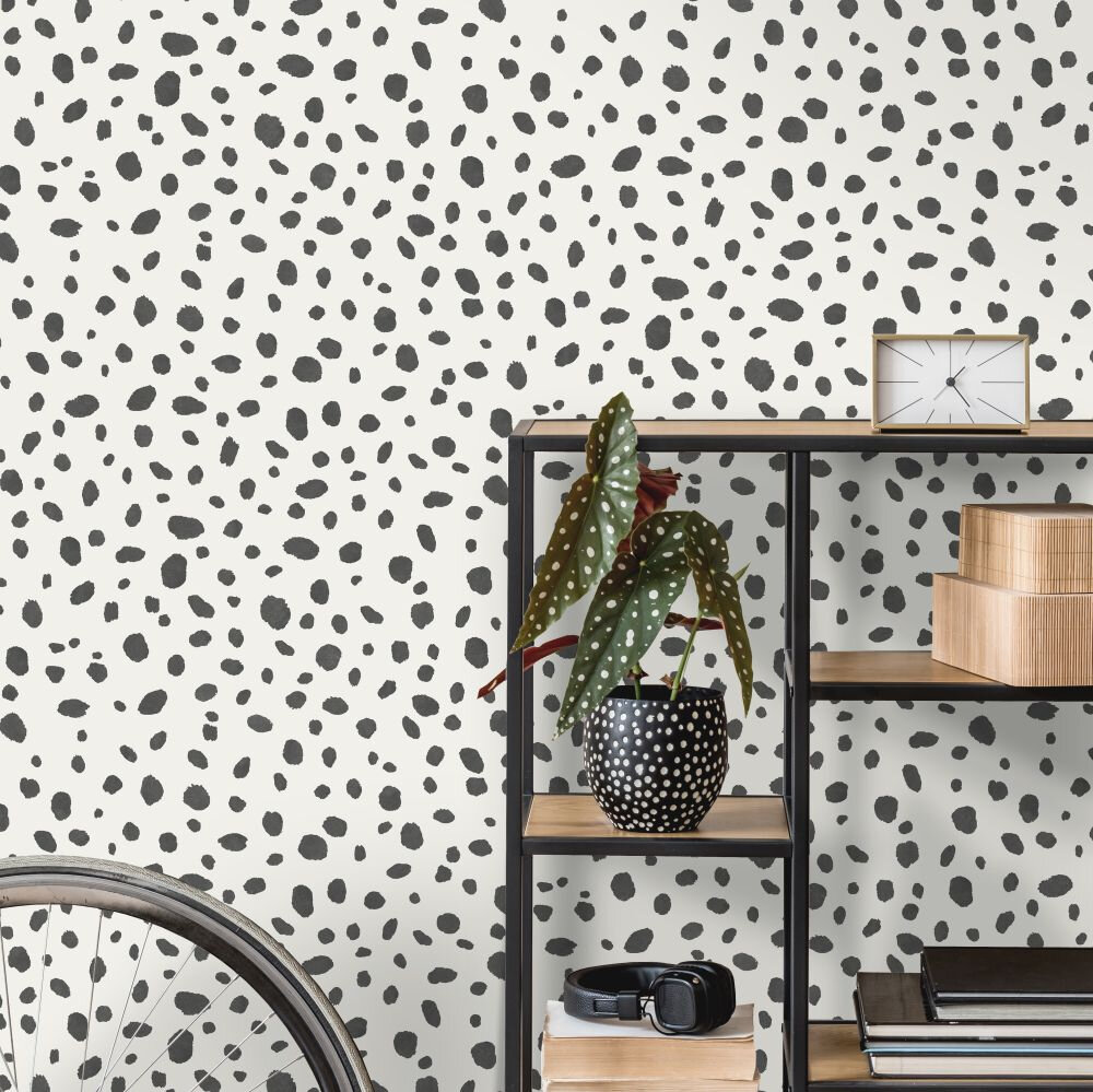 Dalmatian Wallpaper - Black / White - by Albany