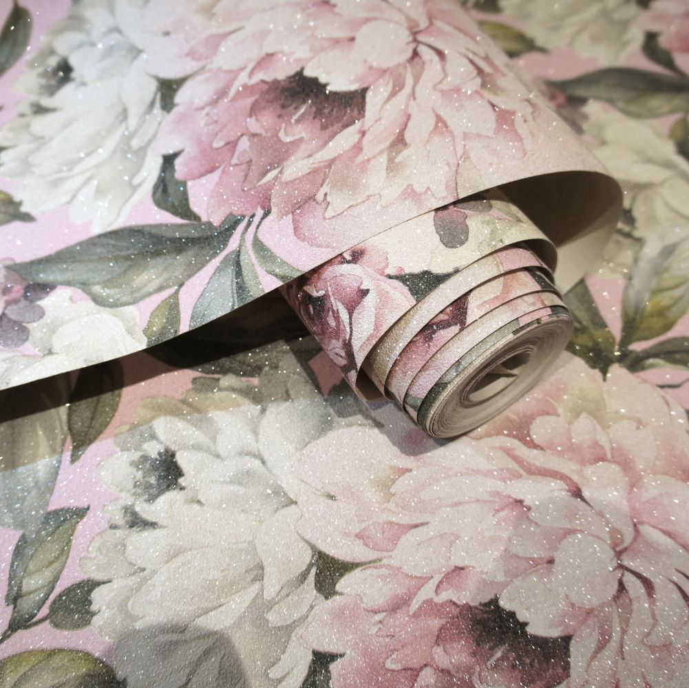 Gardenia Wallpaper - Pink - by Albany