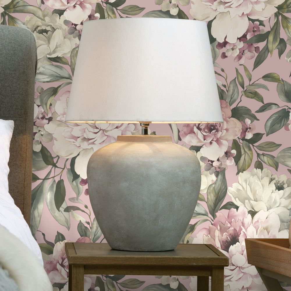 Gardenia Wallpaper - Pink - by Albany