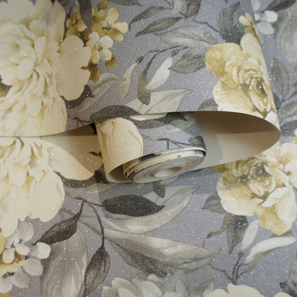 Gardenia Wallpaper - Ochre - by Albany
