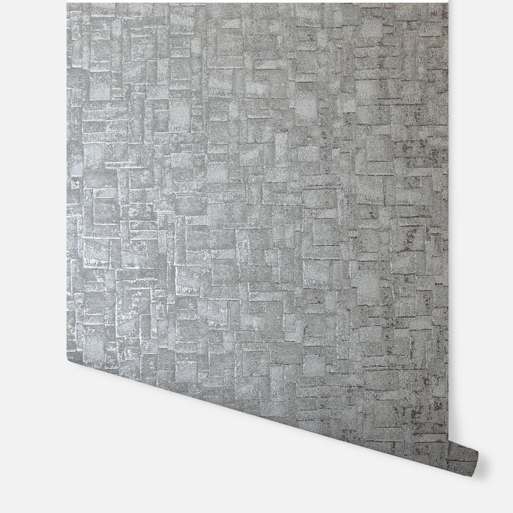 Basalt Texture             Wallpaper - Gunmetal - by Arthouse