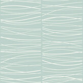 Wavy Lines Wallpaper - Aqua - by SK Filson. Click for more details and a description.