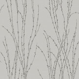Botanical Fern Beads Wallpaper - Grey - by SK Filson. Click for more details and a description.