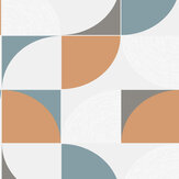 Quadrant Wallpaper - Orange / Blue - by SK Filson. Click for more details and a description.