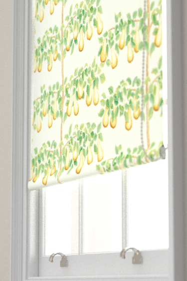 Perry Pears Blind - Ochre / Leaf Green - by Sanderson. Click for more details and a description.