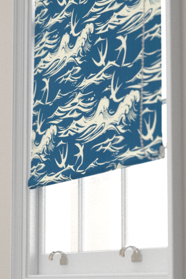 Swallows at Sea Blind - Navy - by Sanderson. Click for more details and a description.