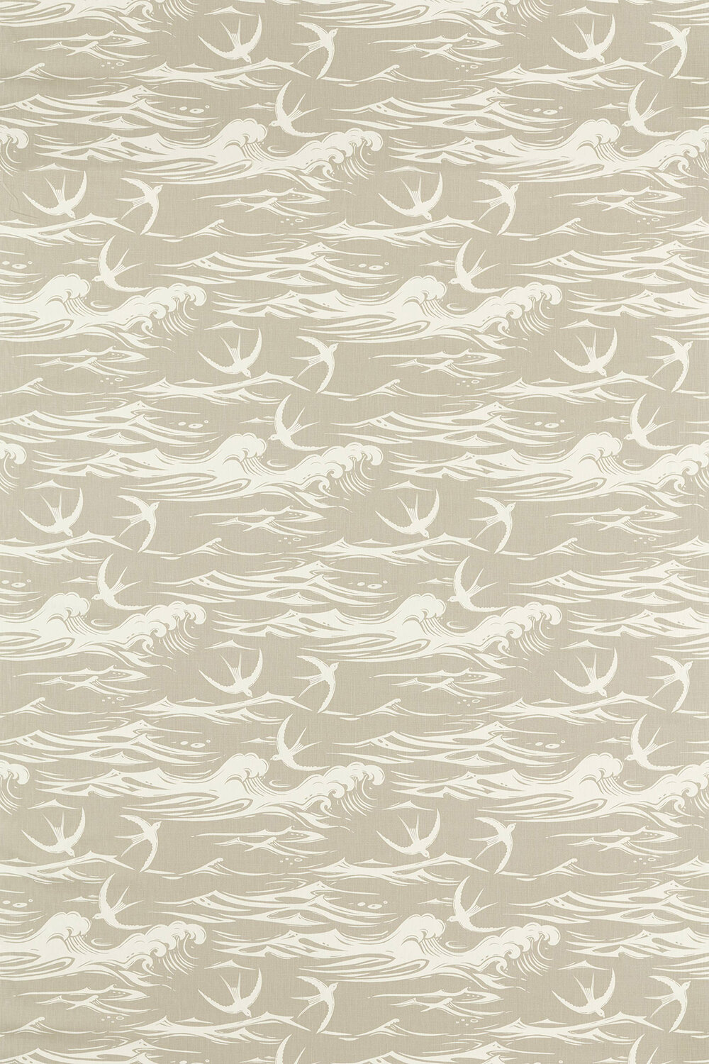 Swallows at Sea Fabric - Linen - by Sanderson