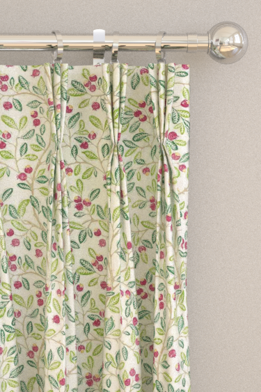 Wild Berries Curtains - Fern / Mulberry - by Sanderson. Click for more details and a description.