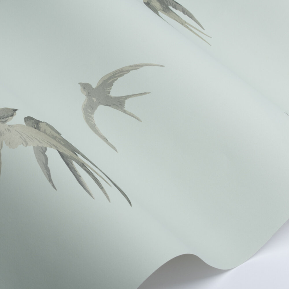 Papier peint Swallows - Gris écossais - Sanderson