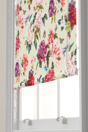 Summer Peony Blind - Fuchsia / Rose - by Sanderson. Click for more details and a description.