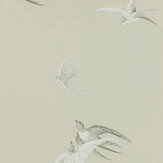Papier peint Swallows - Mistflower - Sanderson. Cliquez pour en savoir plus et lire la description.