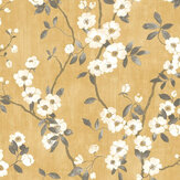 Spring Flower Wallpaper - Yellow - by Casadeco. Click for more details and a description.