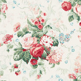 Stapleton Park Wallpaper - Pink / Green - by Sanderson. Click for more details and a description.