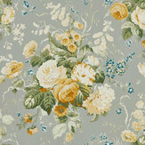 Stapleton Park Wallpaper - Gull Grey / Gold - by Sanderson. Click for more details and a description.