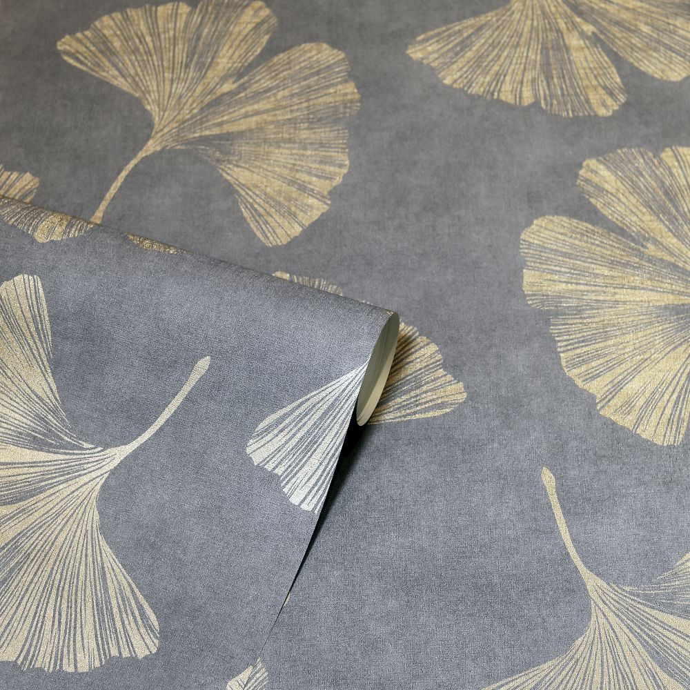 Ginkgo Leaf  Wallpaper - Mocha - by Arthouse