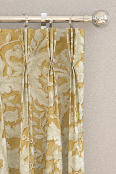 Tilia Lime Curtains - Gold - by Sanderson. Click for more details and a description.