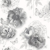 Flower Garden Wallpaper - Mono - by Arthouse. Click for more details and a description.