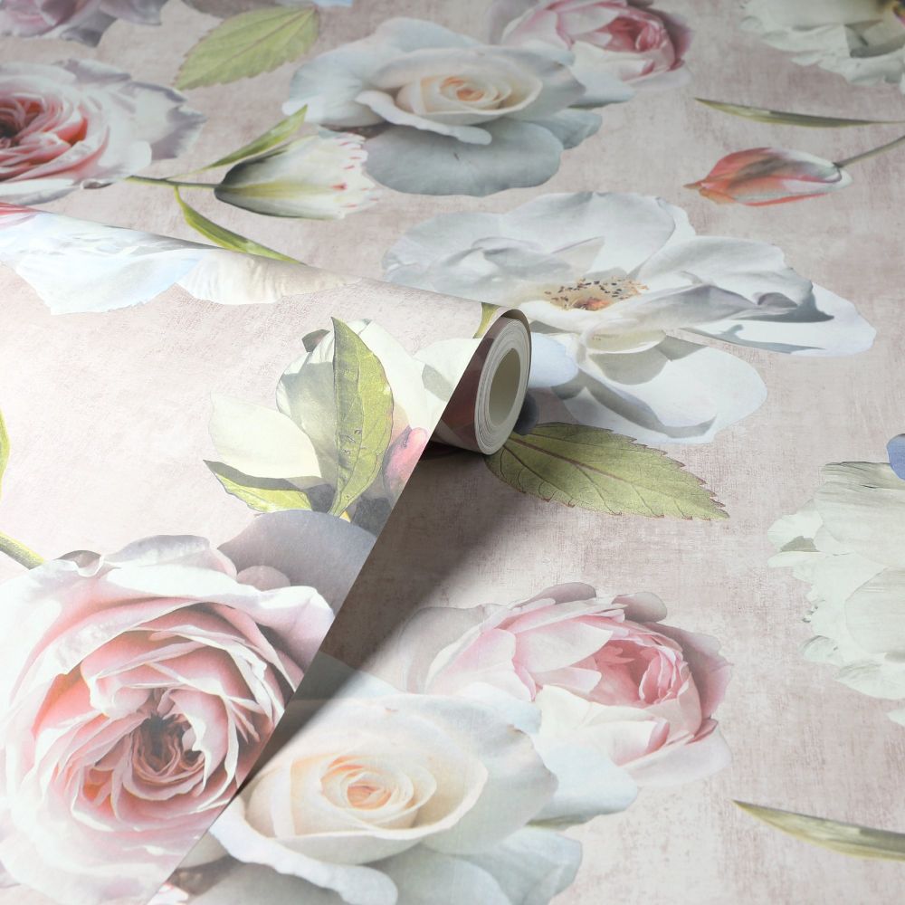 Chelsea Garden Wallpaper - Blush - by Arthouse