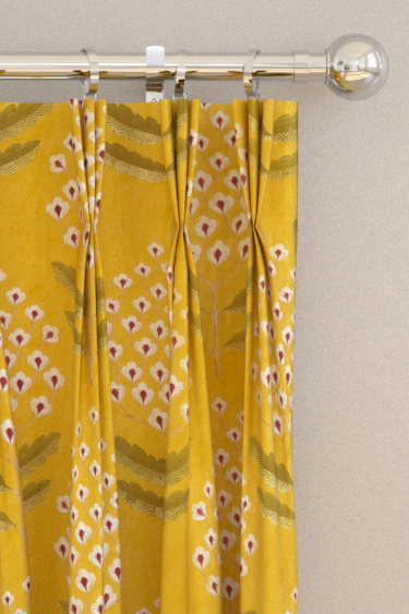 Bellis Curtains - Woodland Yellow - by Sanderson. Click for more details and a description.