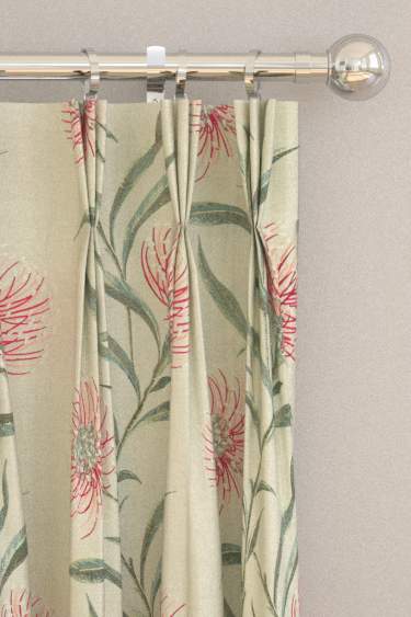 Catherinae Embroidery Curtains - Fuchsia - by Sanderson. Click for more details and a description.