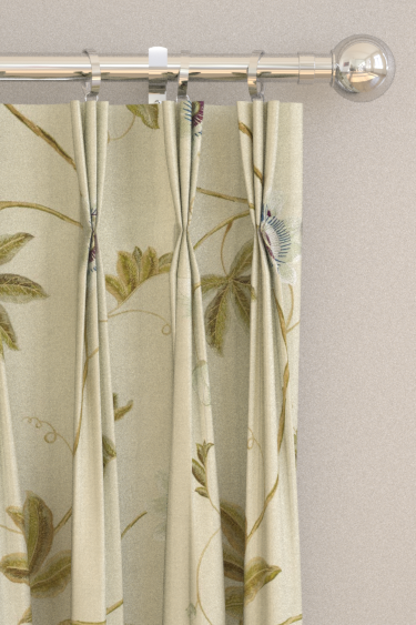 Passion Vine Curtains - Sage - by Sanderson. Click for more details and a description.