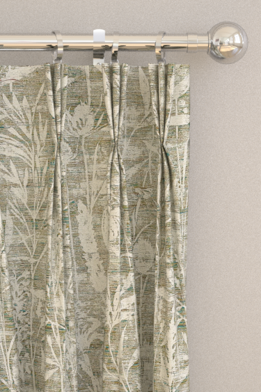 Violet Grasses Curtains - Moss - by Sanderson. Click for more details and a description.