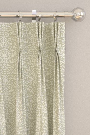 Orchard Tree Weave Curtains - Linen / Steel Blue - by Sanderson. Click for more details and a description.