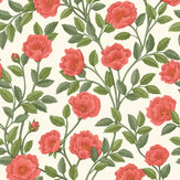 Hampton Roses Wallpaper - Rouge / Spring Green - by Cole & Son. Click for more details and a description.