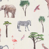 Safari Park Wallpaper - Jungle - by Prestigious. Click for more details and a description.