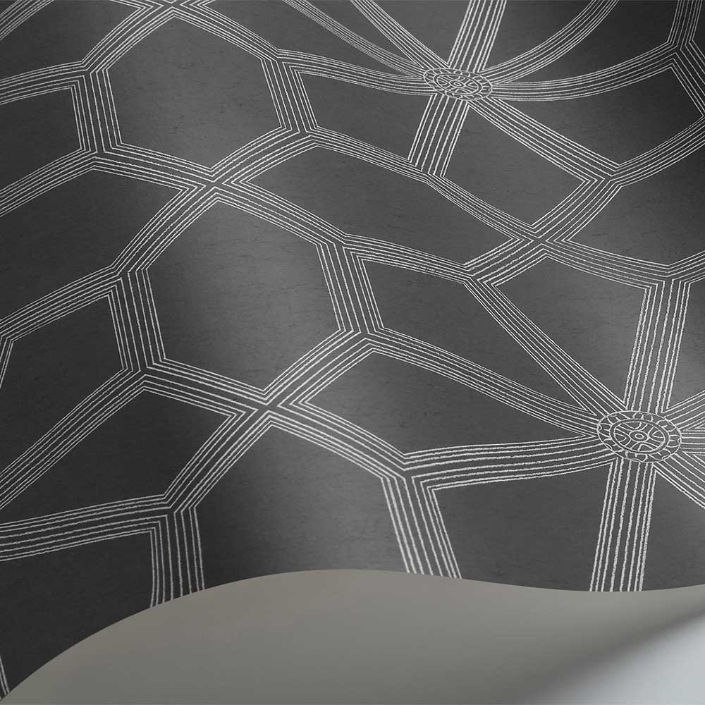 Wolsey Stars Wallpaper - Chalk / Charcoal - by Cole & Son