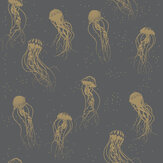 Jellyfish Dance Wallpaper - Charcoal - by Caselio. Click for more details and a description.
