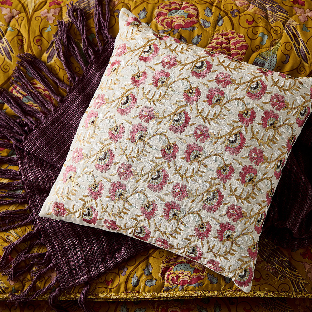 Seasons by May Cushion - Linen - by Morris