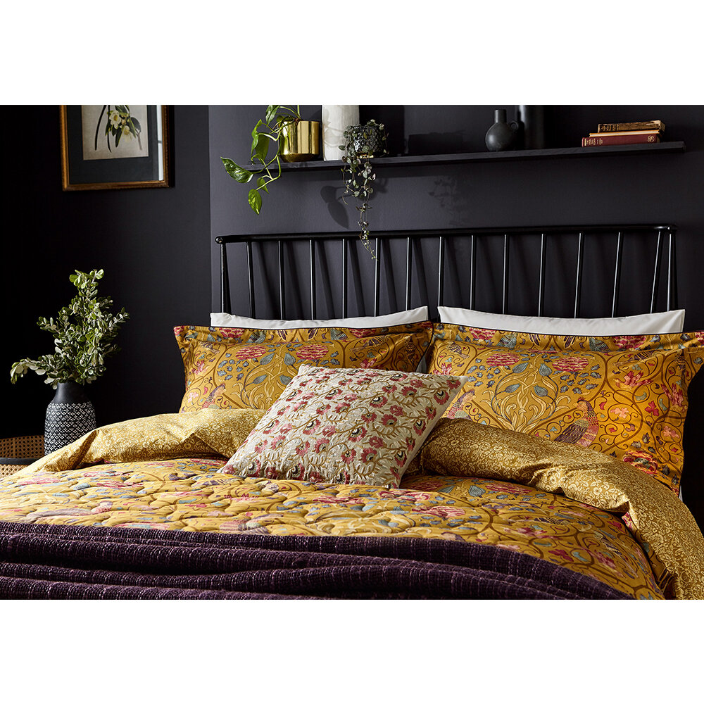Seasons by May Duvet Cover - Saffron - by Morris