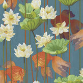Lagoon Wallpaper - Blue - by Albany. Click for more details and a description.