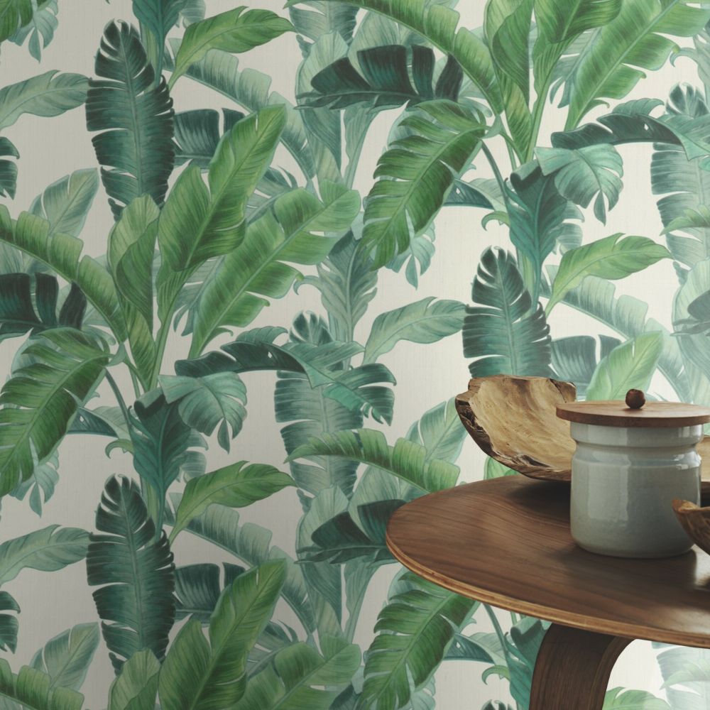 Deep Jungle Wallpaper - Green - by Albany