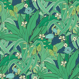 Lush Garden Wallpaper - Emerald - by Albany. Click for more details and a description.