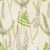 Athyrium Fabric - Hessian, Apple and Pebble - by Scion. Click for more details and a description.
