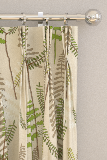 Athyrium Curtains - Hessian, Apple and Pebble - by Scion. Click for more details and a description.