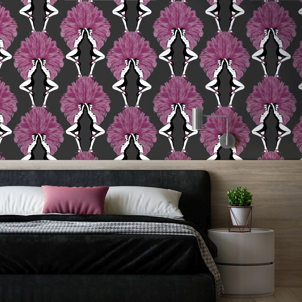 Showgirls  Wallpaper - Pink - by Graduate Collection