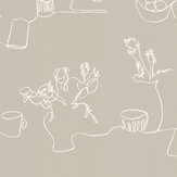 Tabletop Wallpaper - Cinder - by Villa Nova. Click for more details and a description.