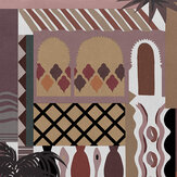 Majorelle Wallpaper - Terracotta - by Coordonne. Click for more details and a description.