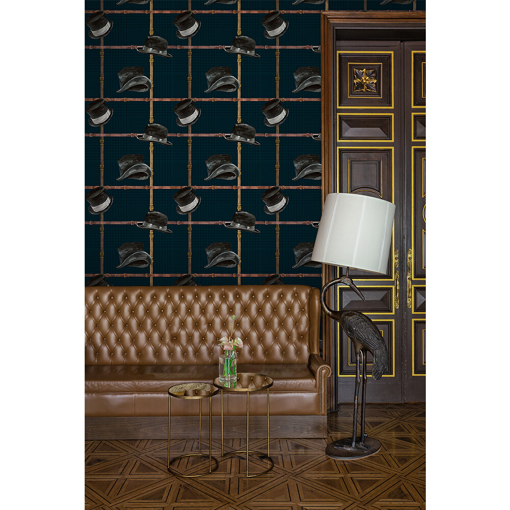 Ascot Wallpaper - Noir - by Coordonne