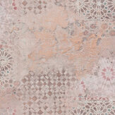 Rustic Mosaic Wallpaper - Terracotta - by Metropolitan Stories. Click for more details and a description.