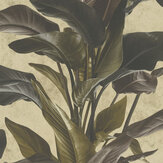 Bold Leaves Wallpaper - Ash - by Metropolitan Stories. Click for more details and a description.