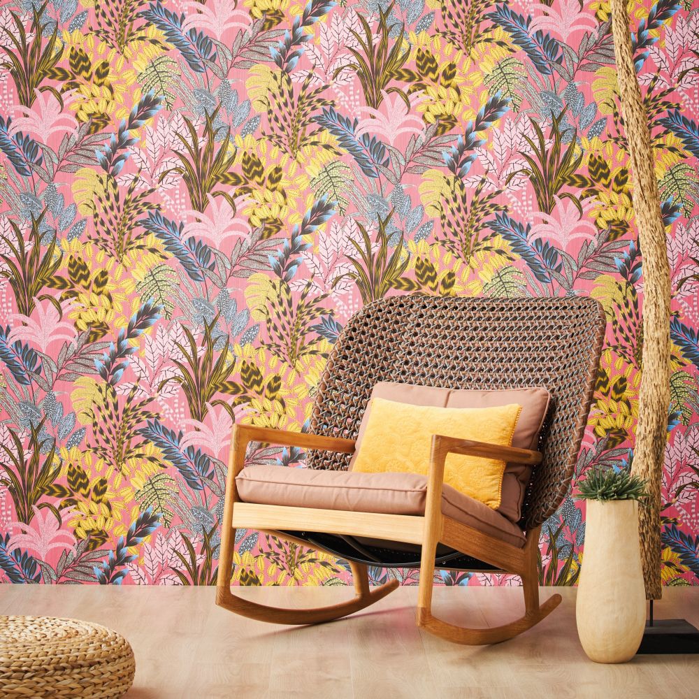 Tropicana Wallpaper - Pink - by Metropolitan Stories
